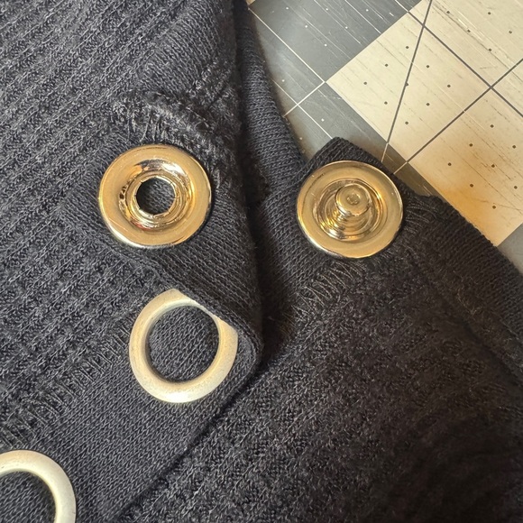 *NWT* Free People Snap Up Ribbed Cropped Halter Tank Top / Shirt (Orig. $38) - Picture 5 of 7